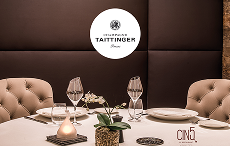 WHEN A TAITTINGER PRIZE INVITS ITSELF AT THE RESTAURANT LE CINQ